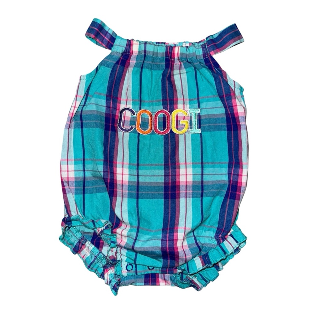 COOGI Vintage Teal Embroidered Romber